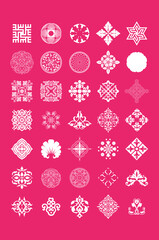 Chinese minimalist pattern design