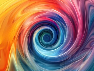 Fototapeta premium A colorful rainbow stripe with a rainbow background. Free copy space for text.