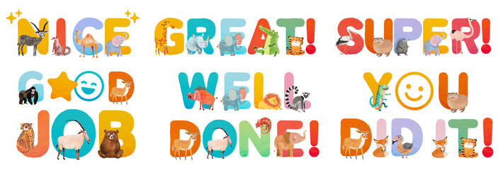 Word sticker png on transparent background