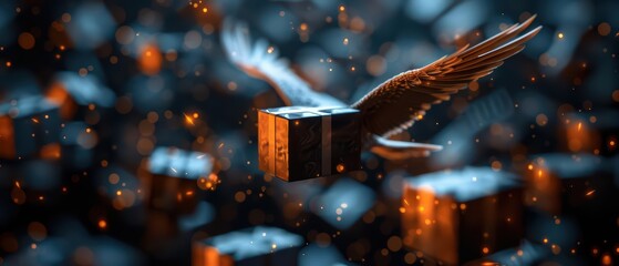 An innovative postal system where winged