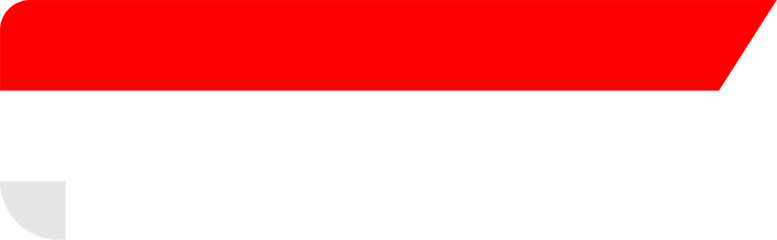 Red white ribbon indonesia independence illustration vector