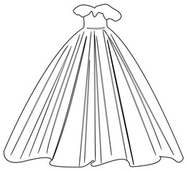 wedding ceremony coloring page illustration