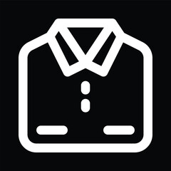 White T-Shirt Icon Outline