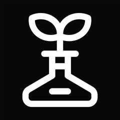 Plant Growing Out of Bottle Free Icon
