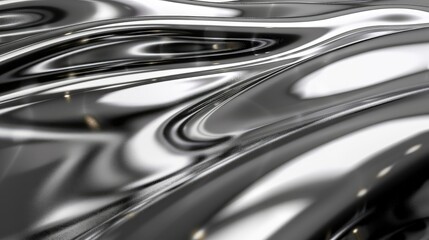 Glossy metallic surface reflecting light