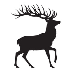 Deer silhouette vector