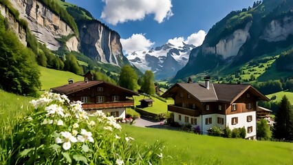Lauterbrunnen Valley Waterfalls