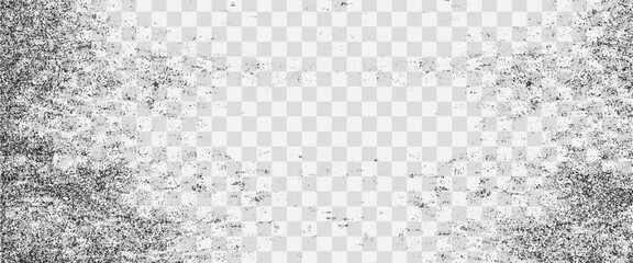 Sandy sand noise overlay, vintage grunge pattern on rough background. grunge texture, black distressed and transparent background. Stressed