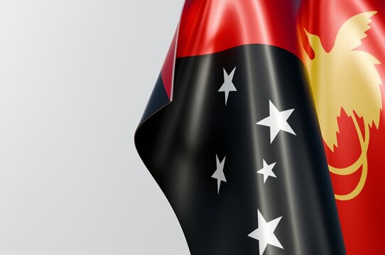 Papua New Guinea Flag Copy Space design 3d Illustration Stock Image  - Powered by Adobe