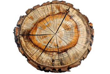 Fototapeta premium Wood grain, cross-cut trees, growth rings, circles