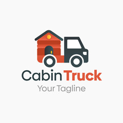 Cabin Truck Logo Vector Template Design. Good for Business, Startup, Agency, and Organization