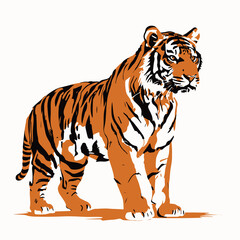 Naklejka premium Tiger, Tiger vector