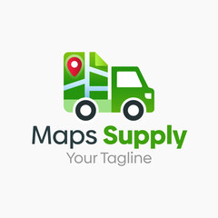 Fototapeta premium Maps Supply Logo Vector Template Design. Good for Business, Startup, Agency, and Organization