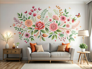 Abstraction wallpaper for interior wall