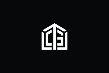 initial letter CG CS arrow home icon  for construction, home, real estate, building, property creative Minimal trendy professional abstract vector