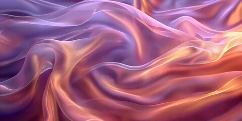 Obraz premium Flowing Luxurious Patterned Silk Fabric for Fashion and Accessory Displays Backdrop Concept