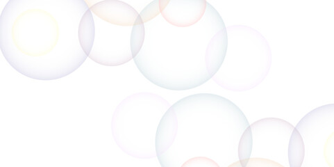 Colorful bubbles. Abstract, Colorful transparent pink, blue and soap bubbles floating in the air. Modern abstract light pink bubble background with circles. Banner pattern with copy space illustration