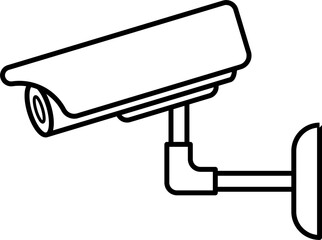 CCTV illustration outline vector