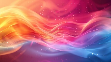 Obraz premium Abstract background with vibrant gradient colors and soft lighting effects, ample copy space