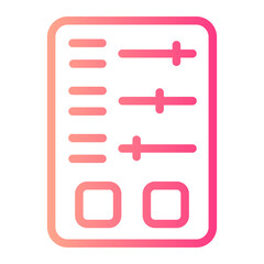 Obraz premium components gradient icon