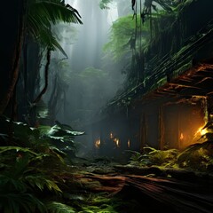 forest in the night