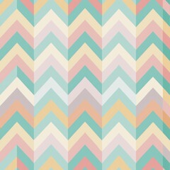 seamless pattern of pastel-toned chevron design for a soft look, Generative AI