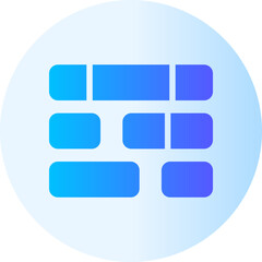 Obraz premium Web Menu gradient icon