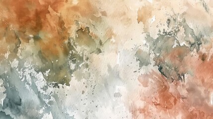 Fototapeta premium Abstract Watercolor Background with Earthy Tones.