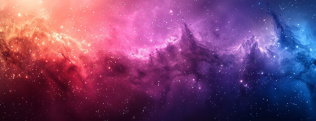 Naklejka premium wide panoramic colourful watercolour textured background with smoke effect