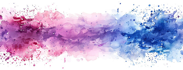 Obraz premium wide multicoloured watercolour textured background 