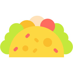 Taco, Mexican, Fast Food, Lunch, Snack, Food Icon