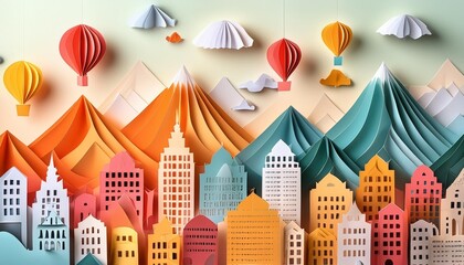 Obraz premium Vibrant urban landscapes