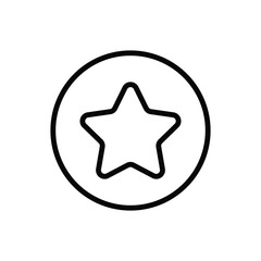 Star outline sign icon vector