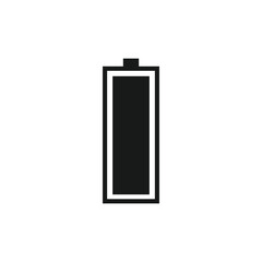 Battery flat icon isolated on white vector