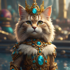 Human-Cat in Temple Egyptian cat