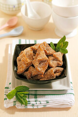 Orange sweet fritters.