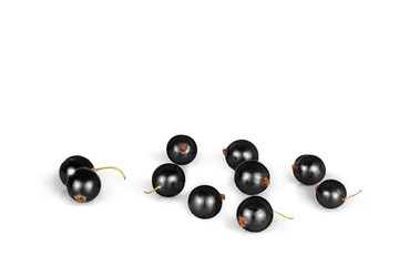 Currant berries isolated on a white background
