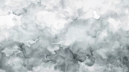 Abstract Watercolor Background - Gray and White.