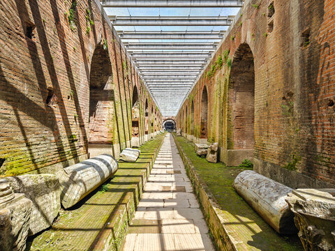 Capua, Italy - built even before the Colosseum and probably a model for it, the Amphitheatre of Capua is one the best preserved amphitheatre of the Roman times