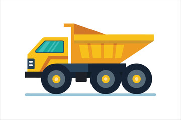Naklejka premium Articulated Hauler construction vehicle Vector artwork illustration