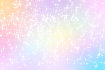 虹色のキラキラ背景