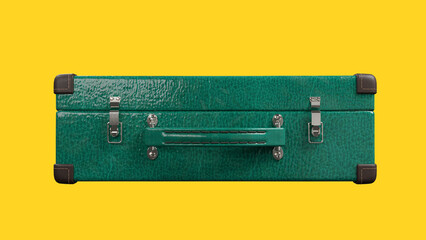 Empty Picnic suitcase, clipping path, 3d render