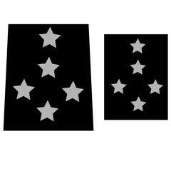 Galon de l'armée de terre française: Officier. Officier général. Général  d'armée 