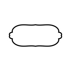 Vintage frame vector icon set. Tag illustration sign collection. label symbol.