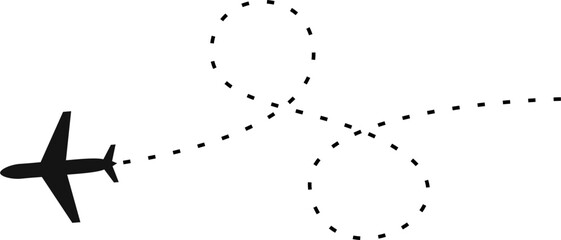 Airplane Dotted Line