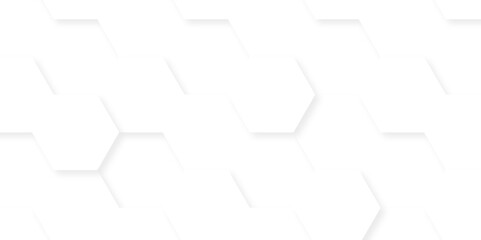 White hexagon texture background. Background with hexagons abstract paper texture and futuristic business. Digital hexagon technology science.	
