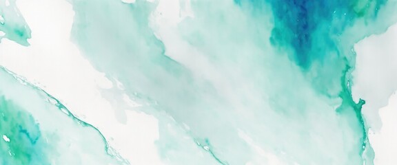 Abstract watercolor paint background by teal color Gray and green with liquid fluid texture for background