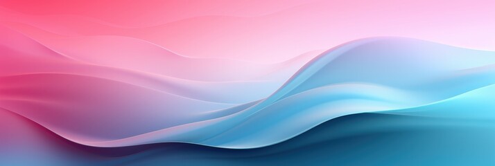 Fototapeta premium Abstract Waves Background with Pink and Blue Color Gradient
