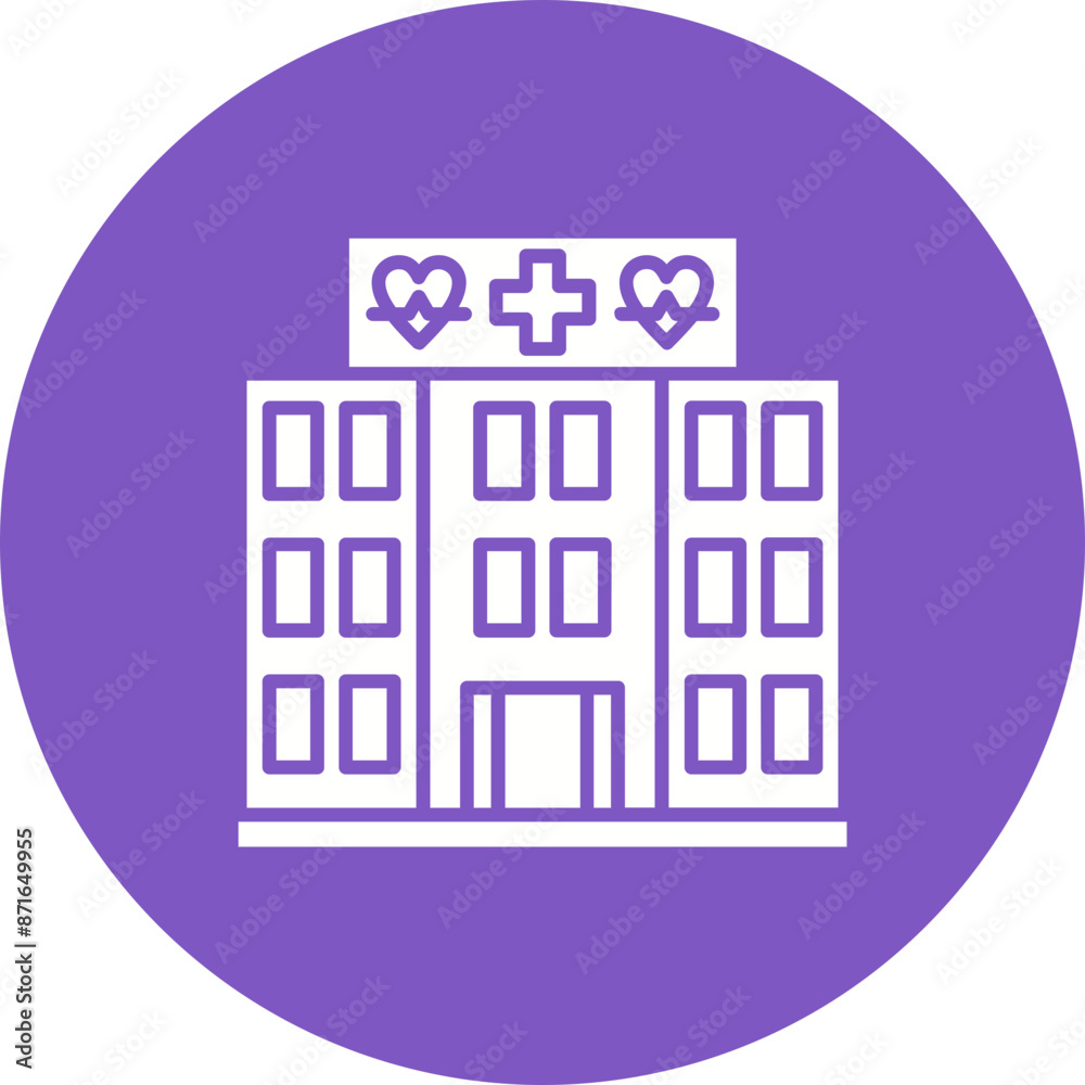 Sticker Hospital Icon