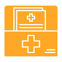 Obraz premium Medical file Icon